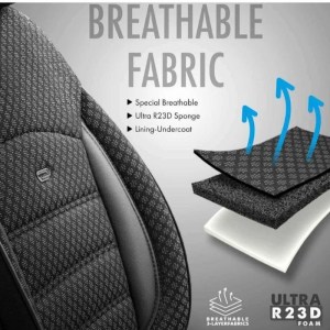 Тапицерия за седалки Otom Sport Plus PLS102 (черно/червено)