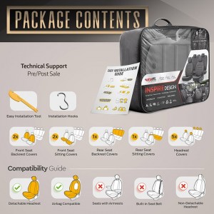 Тапицерия за седалки Otom Inspire INS3506 (Черно)