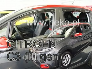Ветробрани за CITROEN C3 II (2009-2017) 5 врати - 4бр. предни и задни