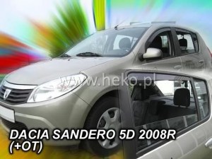 Ветробрани за Dacia Logan 3 (2020+) 4 врати - 4бр. предни и задни