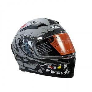 Каска за мотор WLT модел: 108 Matt Black/Red
